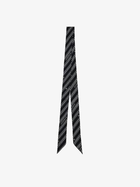 Givenchy GIVENCHY CHAIN SCARF IN SILK TWILL