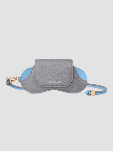 MAISON de SABRÉ Women's Leather Sunglasses Sling Case - Dove Sky