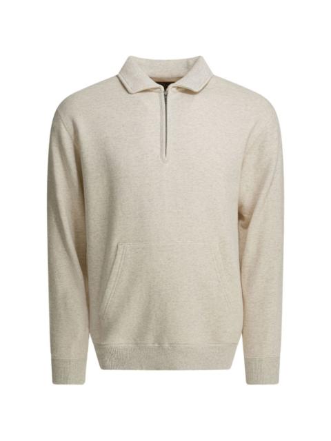 BEAMS PLUS half-zip pocket sweatshirt