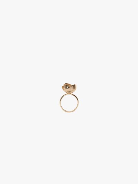 Victoria Beckham Exclusive Camellia Flower Ring In Gold
