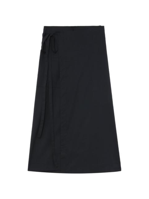 Soft Poplin Wrap Skirt