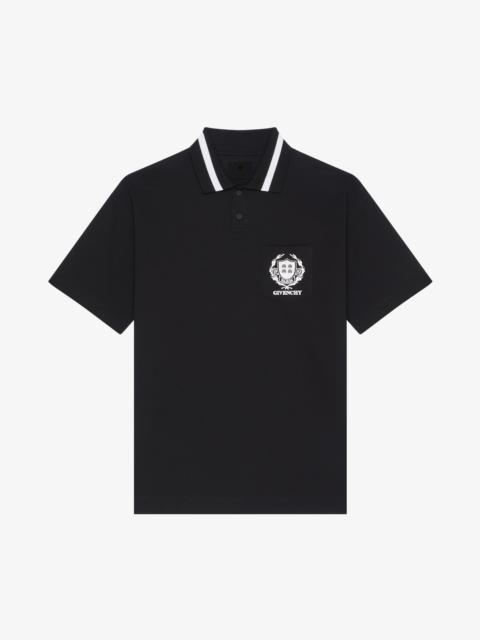 GIVENCHY CREST POLO SHIRT IN COTTON