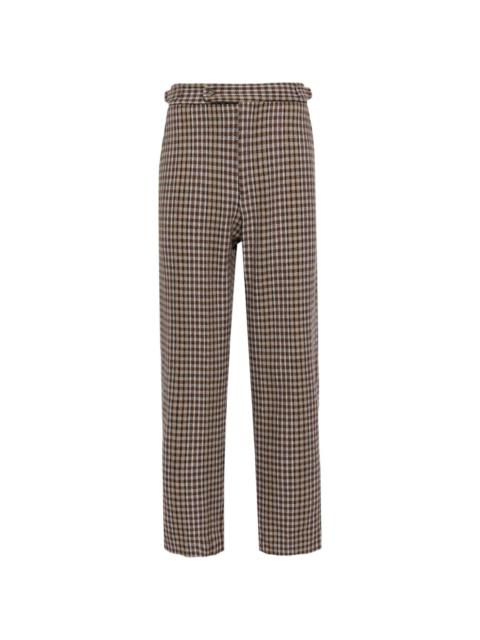 BODE Marston Check tweed trousers