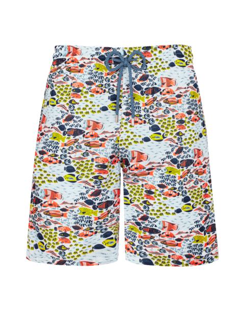 VILEBREQUIN Men Long Ultra-Light and Packable Swim Shorts Tortues Multicolores