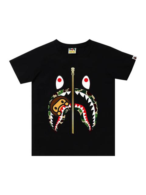 A BATHING APE® BAPE ABC Camoilo Shark Tee 'Black/Green'