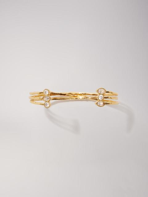 maje Gold-plated recycled brass bracelet