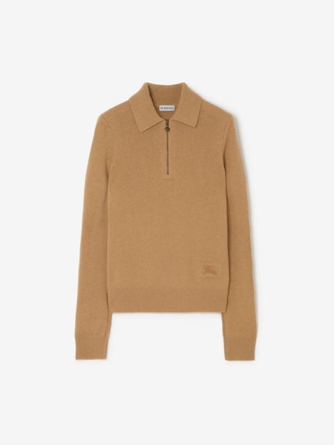 Burberry Long-sleeve Cashmere Polo Shirt