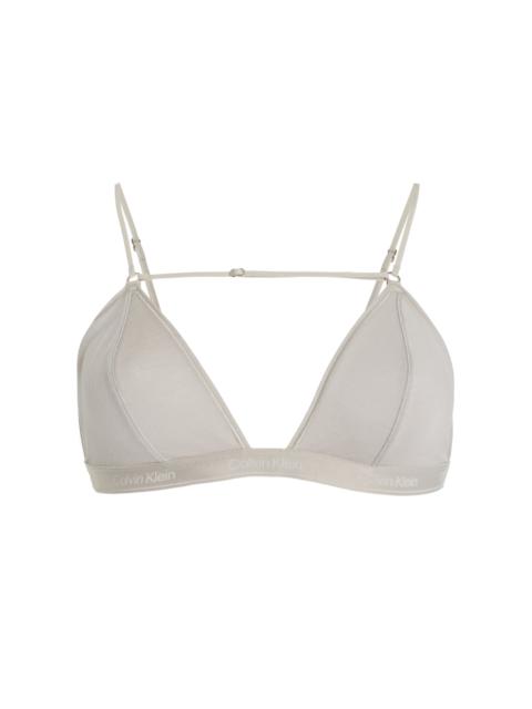 NENSI DOJAKA Nensi Dojaka for Calvin Klein Modal-Cashmere Triangle Bra grey