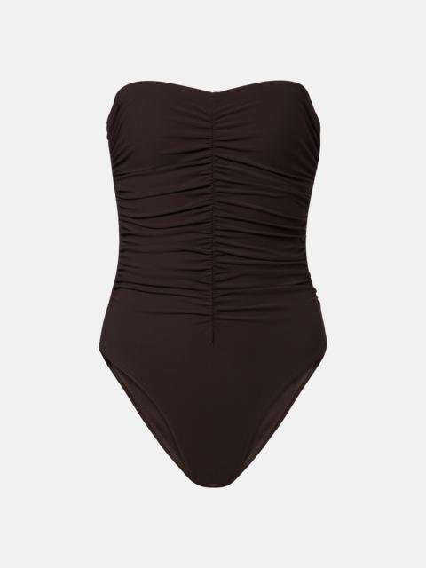 KARLA COLLETTO Ruched bandeau swimsuit