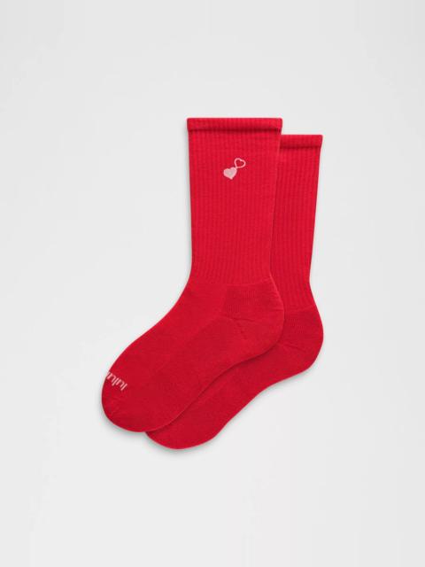 lululemon Unisex Daily Essential Crew Socks *Sweethearts