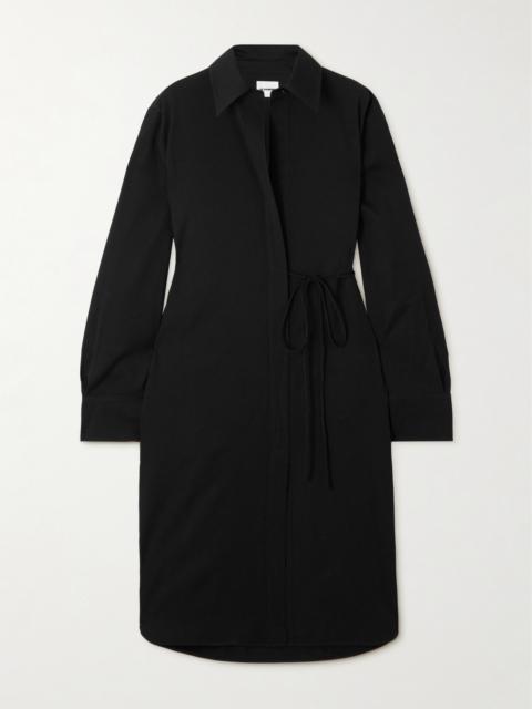 Jil Sander Wool-gabardine Midi Shirt Dress