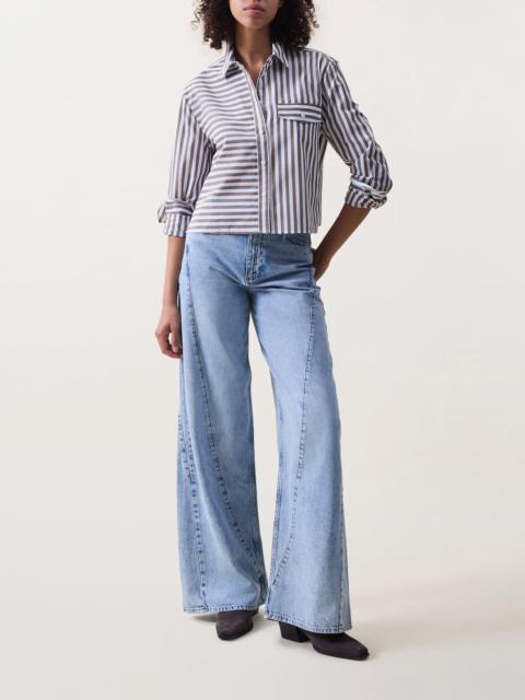 rag & bone Serena Spliced Wide-Leg Jeans
Lightweight Rigid in Oconee