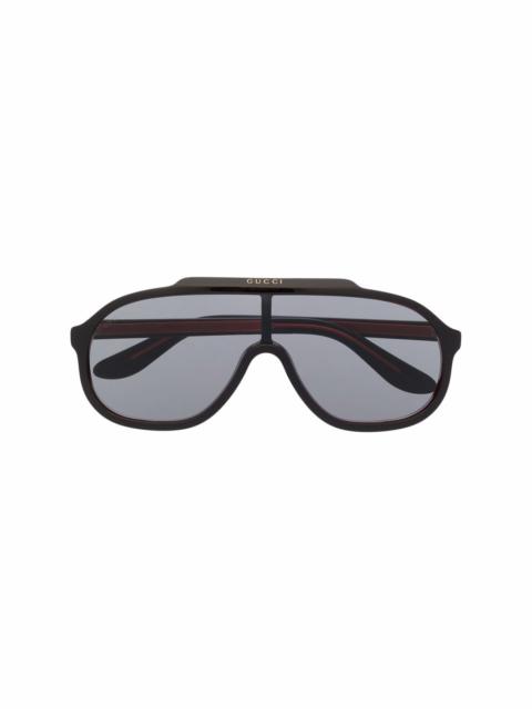 full-frame aviator sunglasses