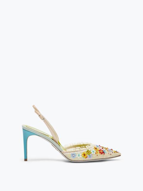 RENE CAOVILLA BLOOM SLINGBACK 80