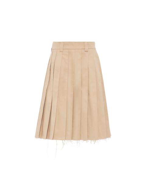 Miu Miu Pleated chino skirt