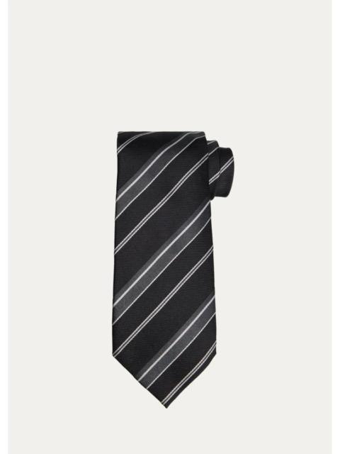 TOM FORD Men's Multi-Stripe Silk Tie