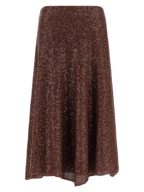 Brunello Cucinelli Micro-sequin skirt