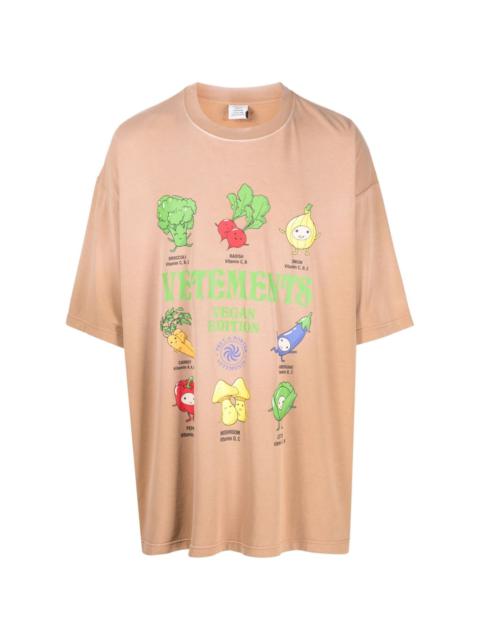 VETEMENTS Vegan logo-print cotton T-shirt