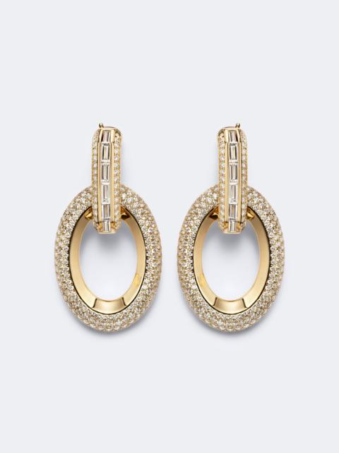 MESSIKA Groove 18kt gold drop earrings with diamonds
