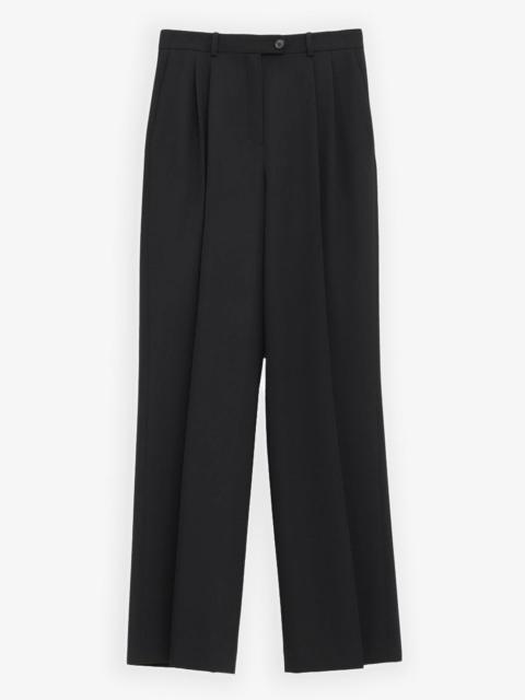 The Row Virgil black wool pants
