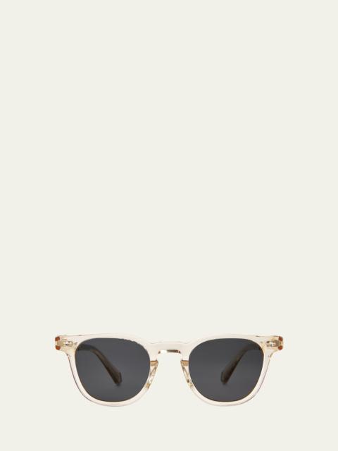Mr. Leight Men's Dean Acetate-Titanium Square Sunglasses