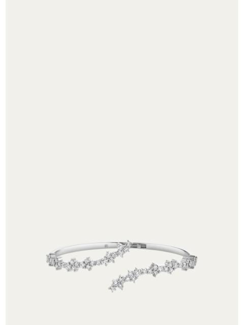 SYDNEY EVAN 14K Yellow Gold Diamond Cocktail Wrap Hinge Bangle