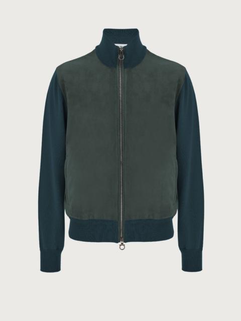 FERRAGAMO BLOUSON WITH NAPPA INSERT