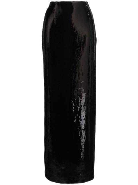 GALVAN sequin-embellished maxi skirt