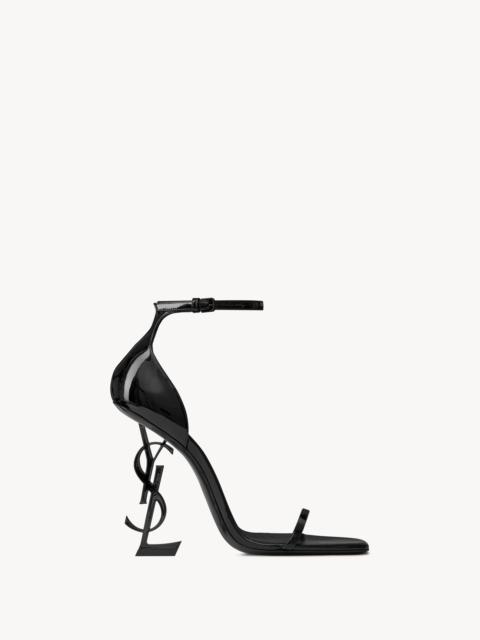 SAINT LAURENT OPYUM SANDALS IN PATENT LEATHER