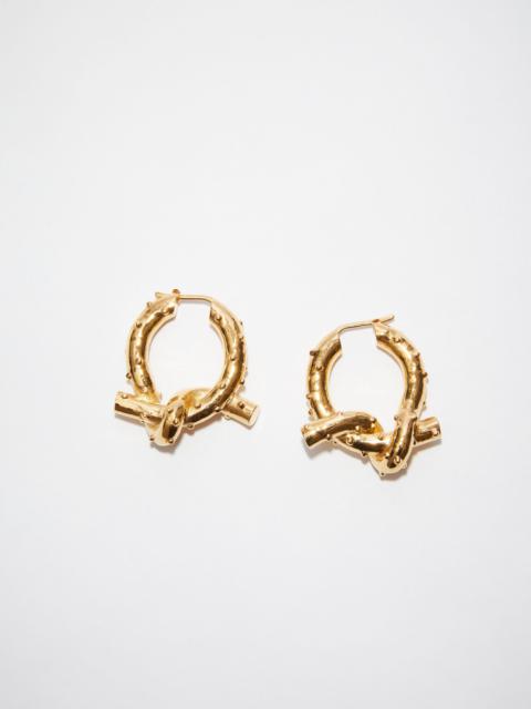 Acne Studios Knot earrings - Gold