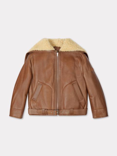 Reversible shearling blouson in lambskin leather