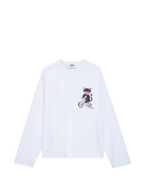 MSGM graphic-print T-shirt