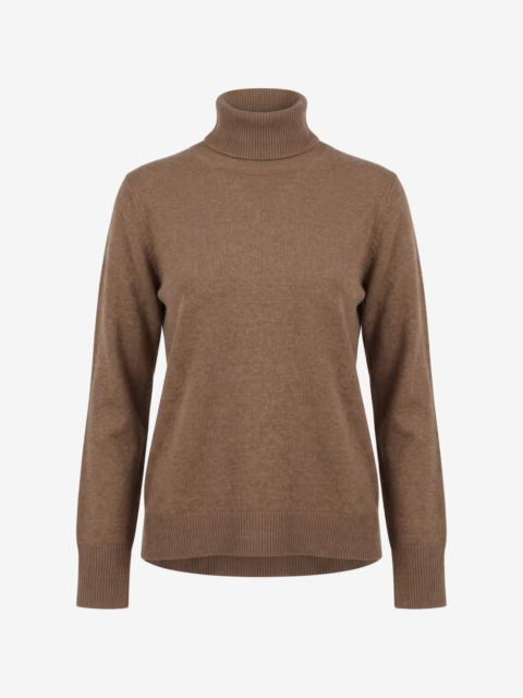 'S Max Mara elbow-patch roll-neck sweater