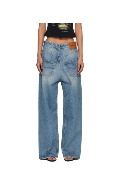 VETEMENTS Blue Back-to-Front Jeans