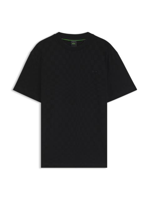 BOSS PORSCHE X BOSS COTTON T-SHIRT WITH PASHA PATTERN