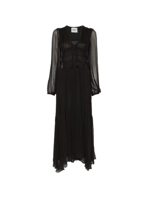 Isabel Marant Étoile buttoned sheer maxi dress