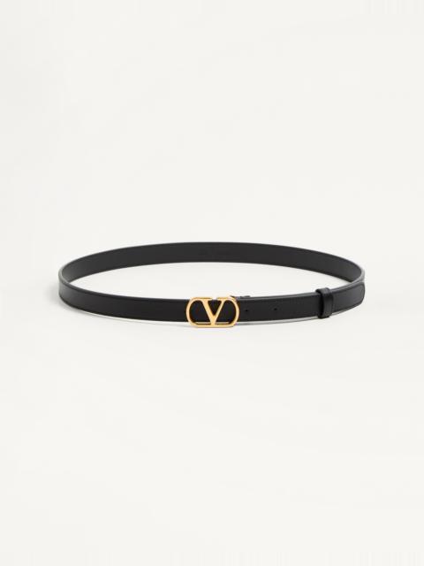 Valentino VLOGO SIGNATURE BELT IN SHINY CALFSKIN 20 MM