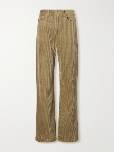 AGOLDE Vintage Loose cotton-corduroy straight-leg pants Taupe