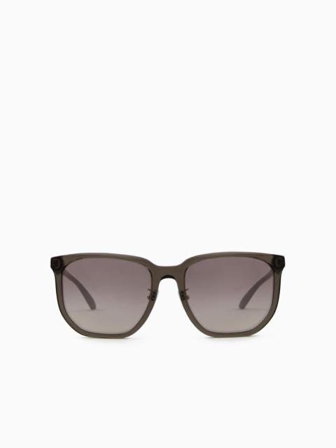 EMPORIO ARMANI Men’s square sunglasses Asian fit