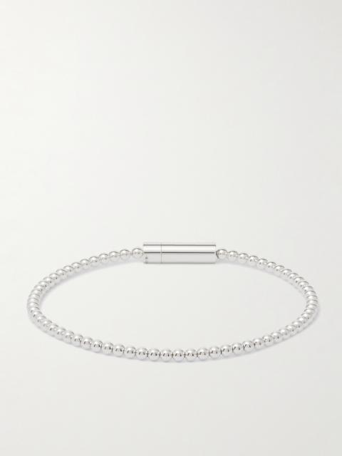 le gramme Le 11 Sterling Silver Beaded Bracelet