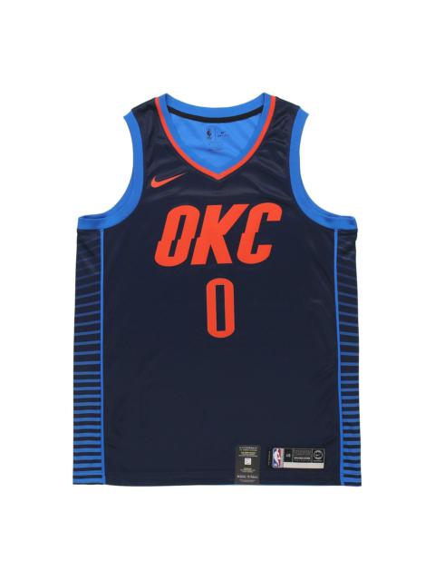 Nike Nike Russell Westbrook Statement Edition Swingman Jersey SW 'Dark Blue' 877216-419