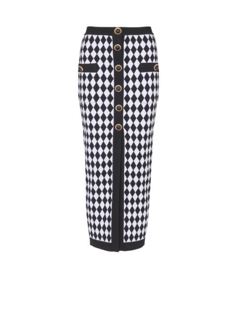 【関税＆送料込み】Balmain Woman'S Monogram Wool Pencil Ski 関税＆送料込み】Balmain Woman'S Monogram Wool Pencil Ski