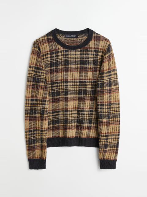 Our Legacy Formal Roundneck Gold Geezer Check