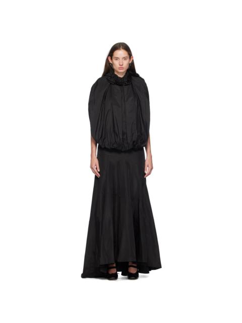 Simone Rocha Black Open Back Bow Balloon Maxi Dress
