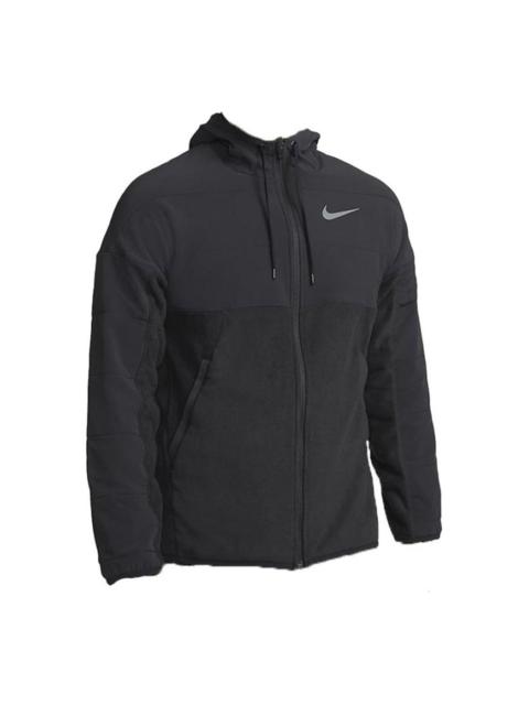 Nike Sports Breathable Casual Hooded Jacket Black DD2129-010