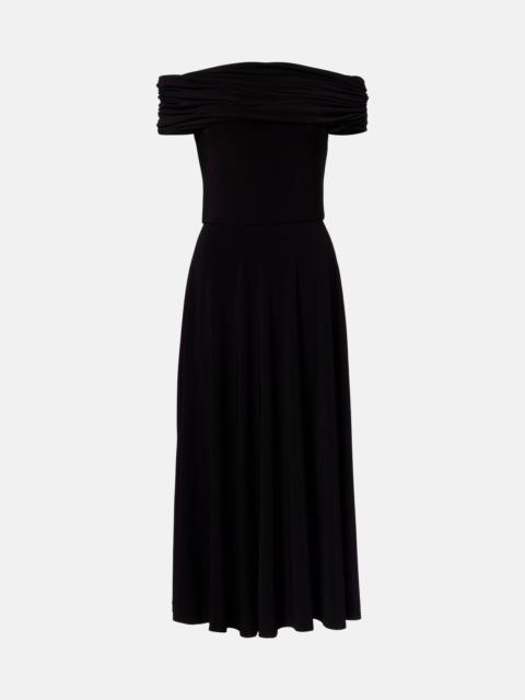 NORMA KAMALI Draped off-shoulder midi dress