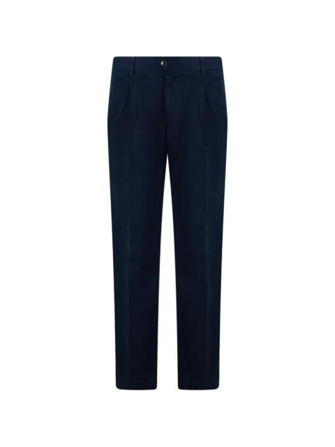 SLOWEAR pleated straight-leg trousers