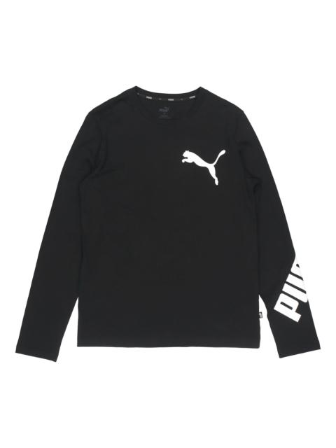 PUMA Casual Long Sleeve T-Shirt 'Black' 845979-01