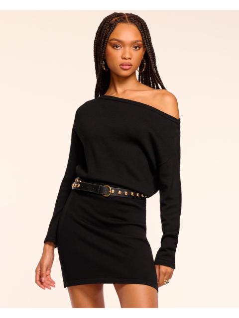 RAMY BROOK Chance Merino Off-The-Shoulder Mini Dress