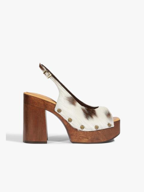 SCHUTZ Rose Sling Calf Hair Sandal